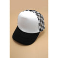 Mesh design trucker hat with transfer