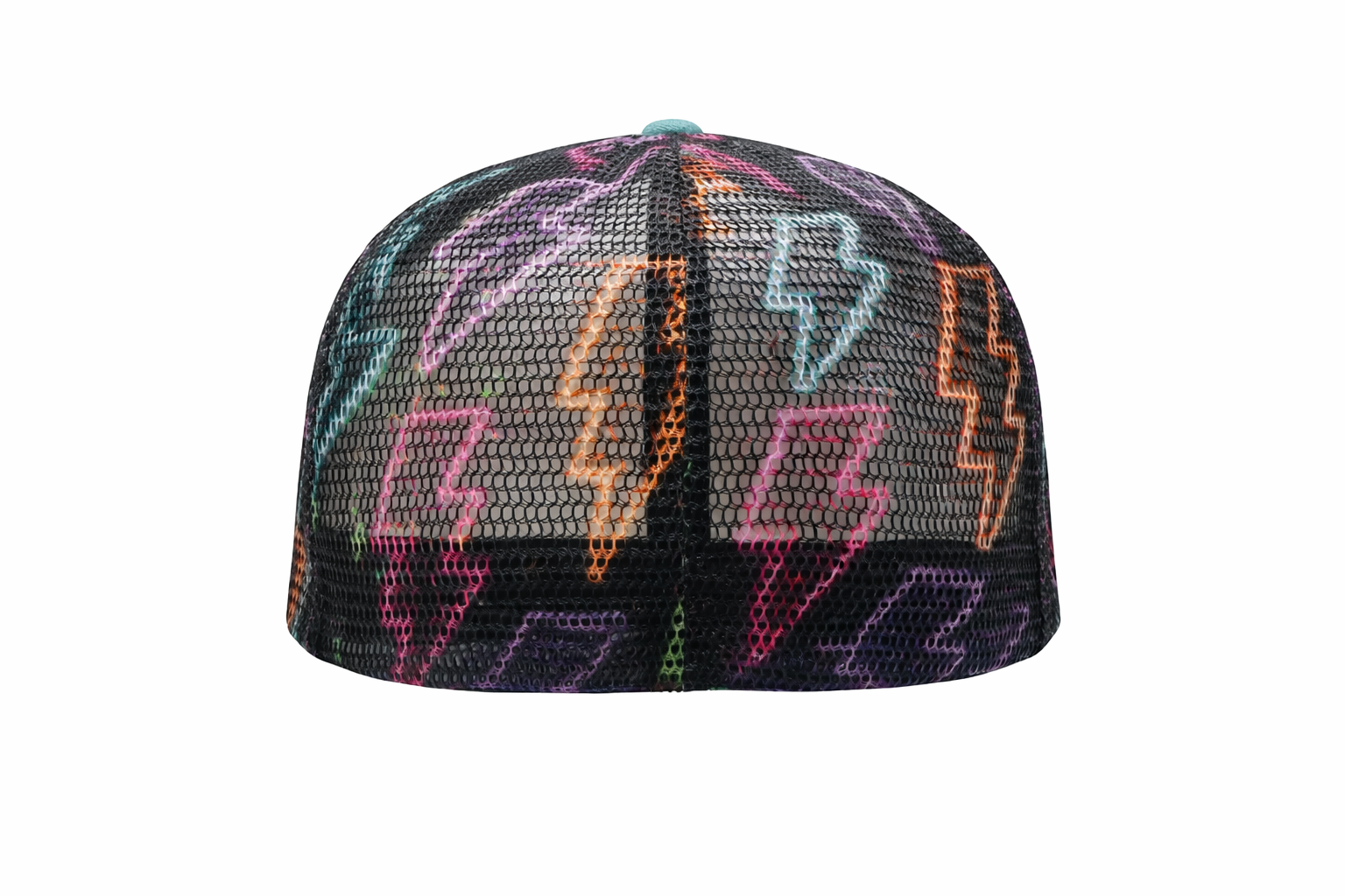 Lightening bolt mesh with adulting patch